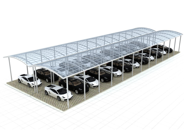 停车棚厂家/汽车停车棚