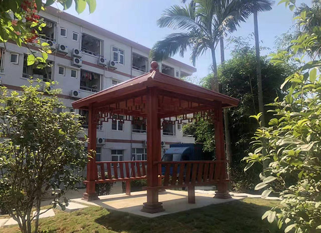 四角凉亭 古建